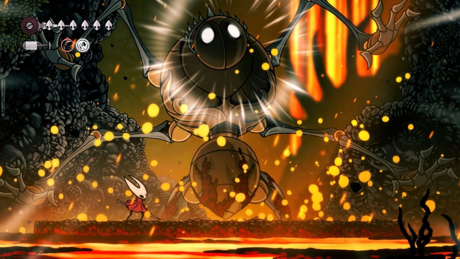 Best Indie Games of 2025 Silksong Boss Fight Image