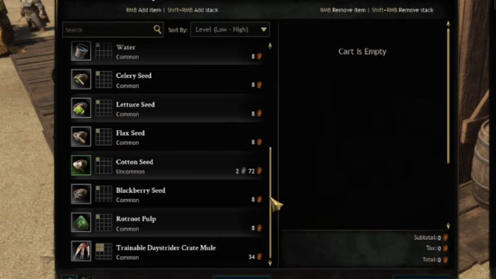 Herbalist Vendor crate mule Ashes of Creation