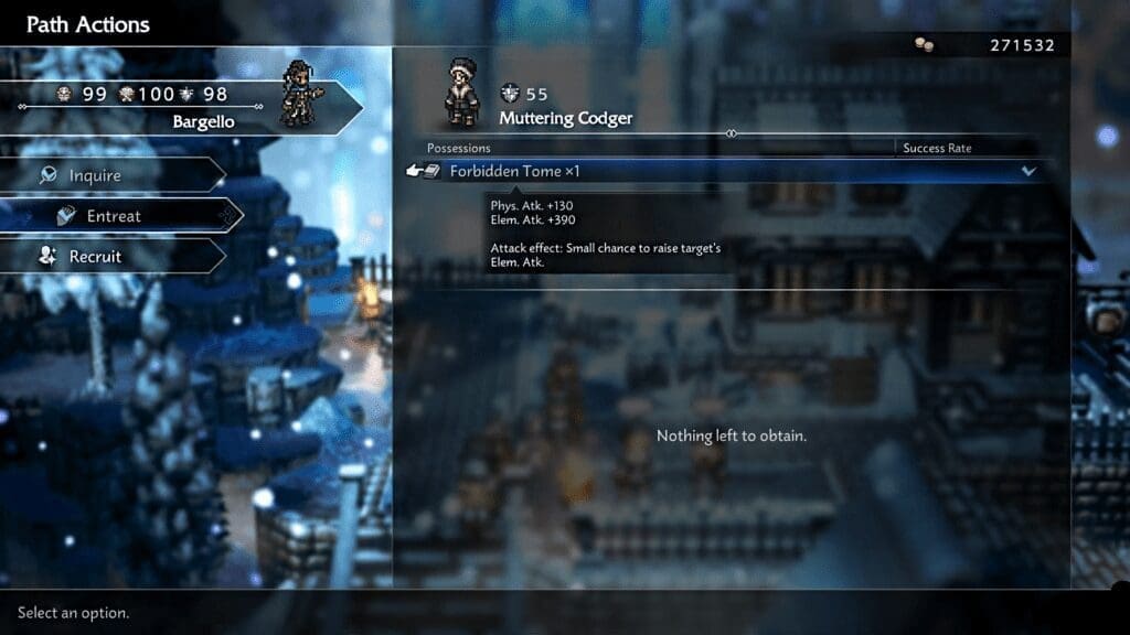 Octopath Traveler 0 Forbidden Tome