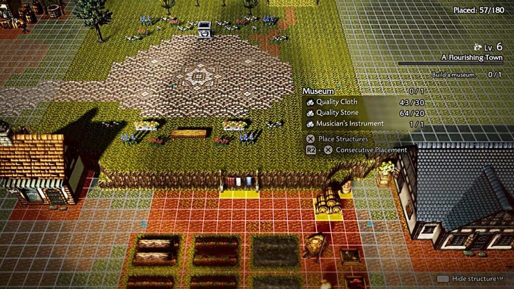 Octopath Traveler 0 Museum Building Layout
