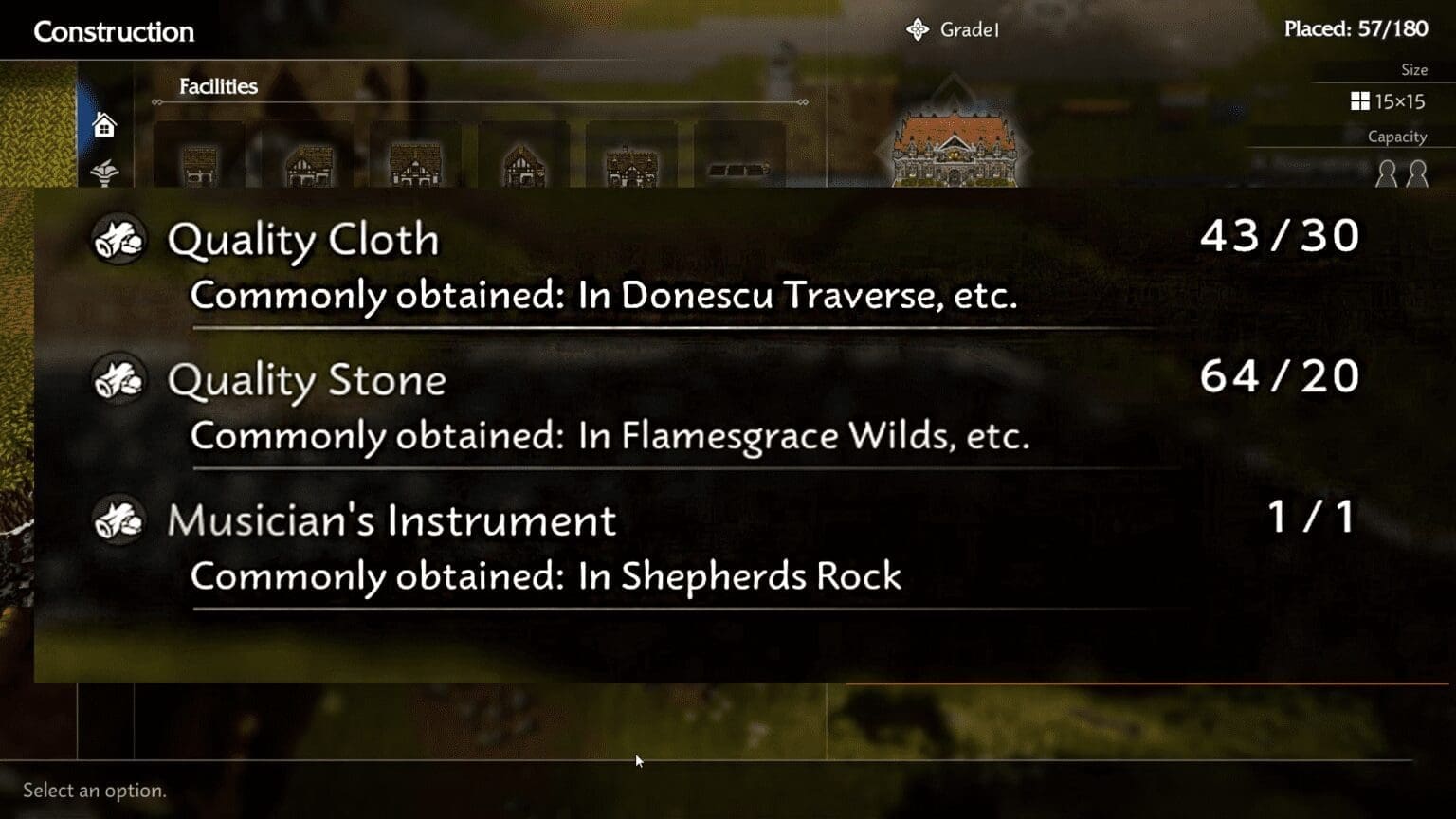 Octopath Traveler 0 – How To Get Quality Cloth Octopath Traveler 0 Museum Building Requirements