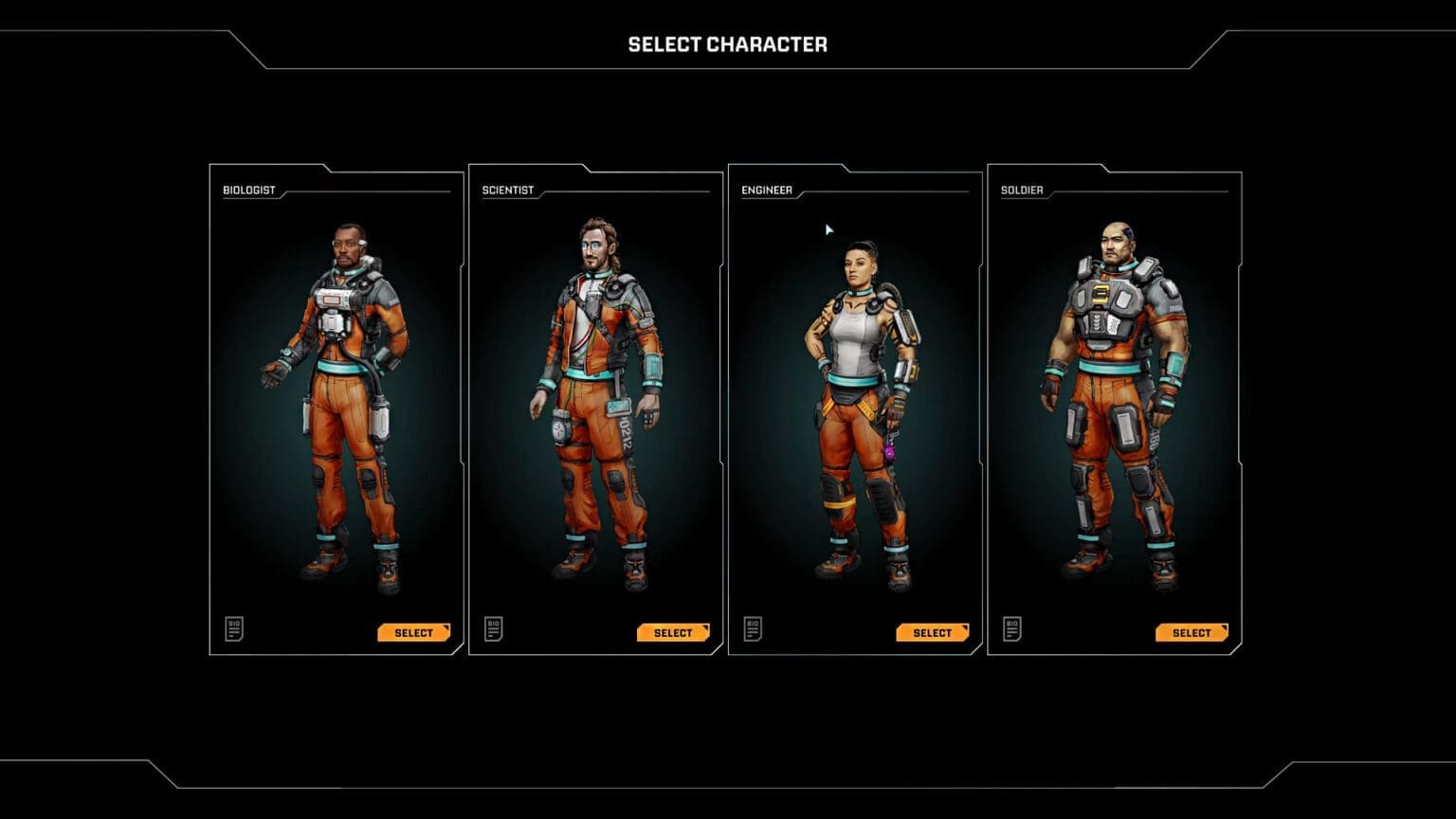 StarRupture – Which Starting Character to Choose? StarRupture Character Selection Screen