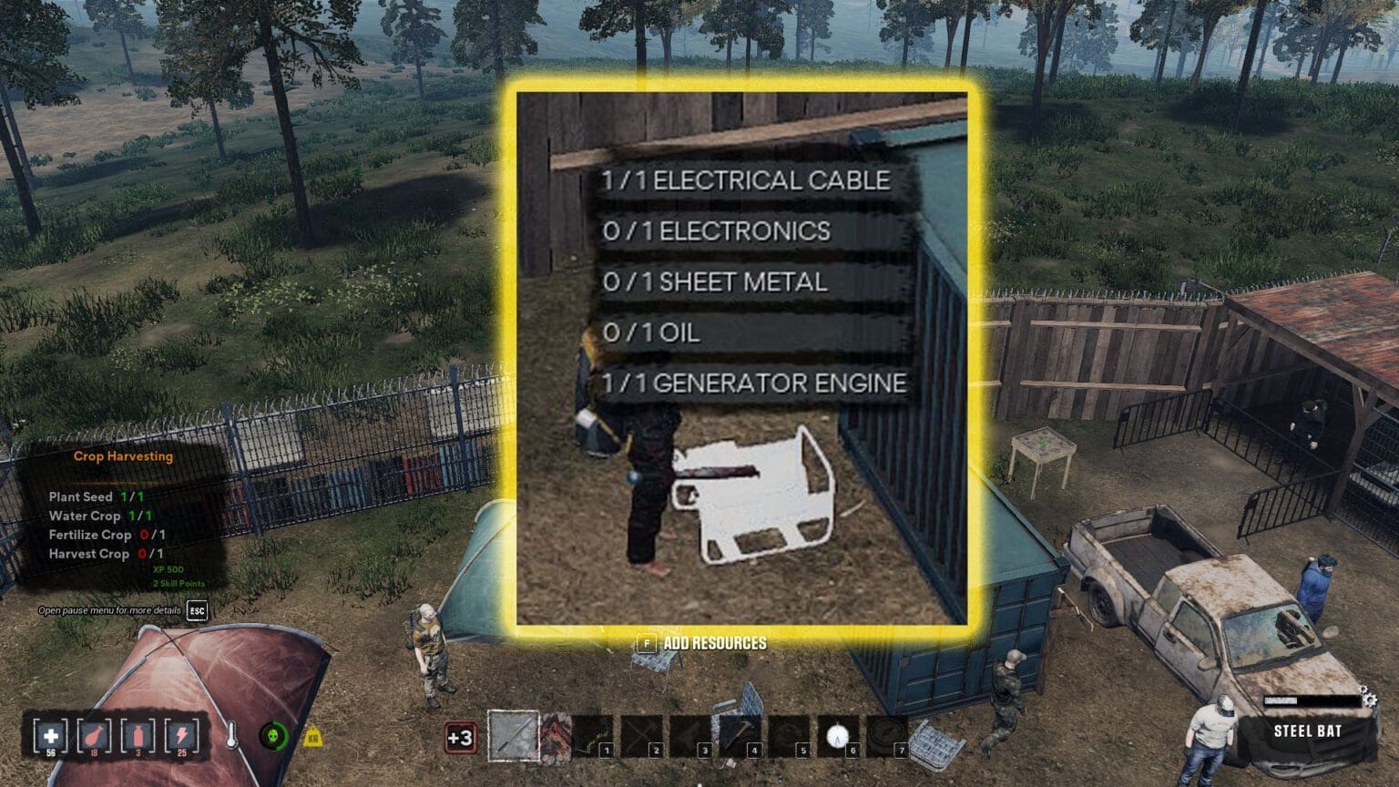HumanitZ – How to Unlock Generator HumanitZ Generator crafting Menu