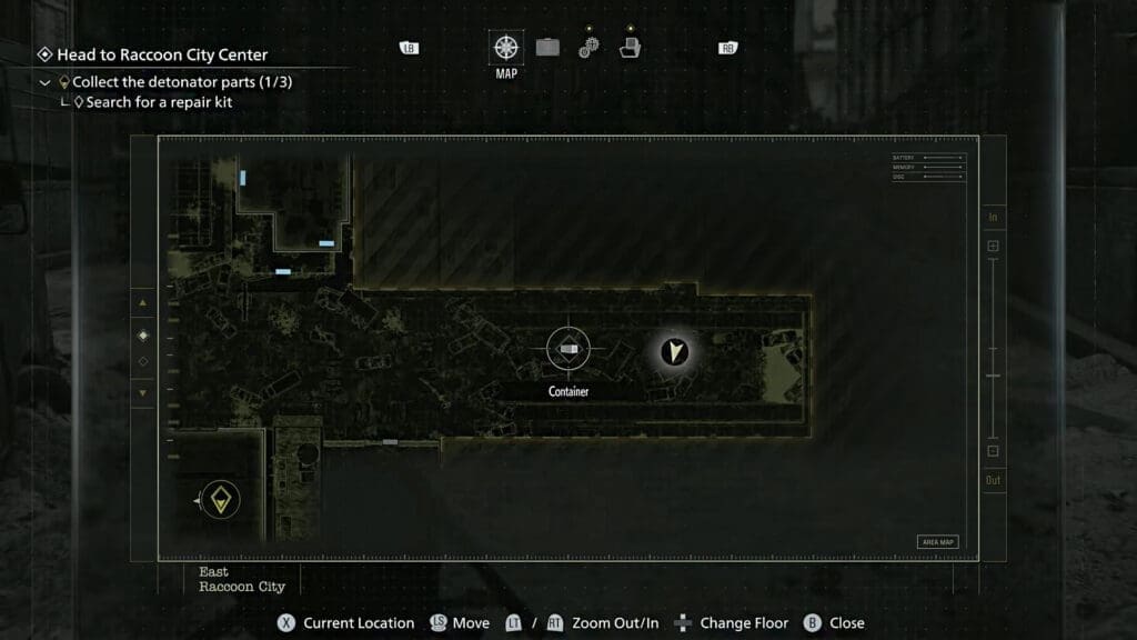 Resident Evil 9 Marksman 1A riffle location Gas Station on Main Street