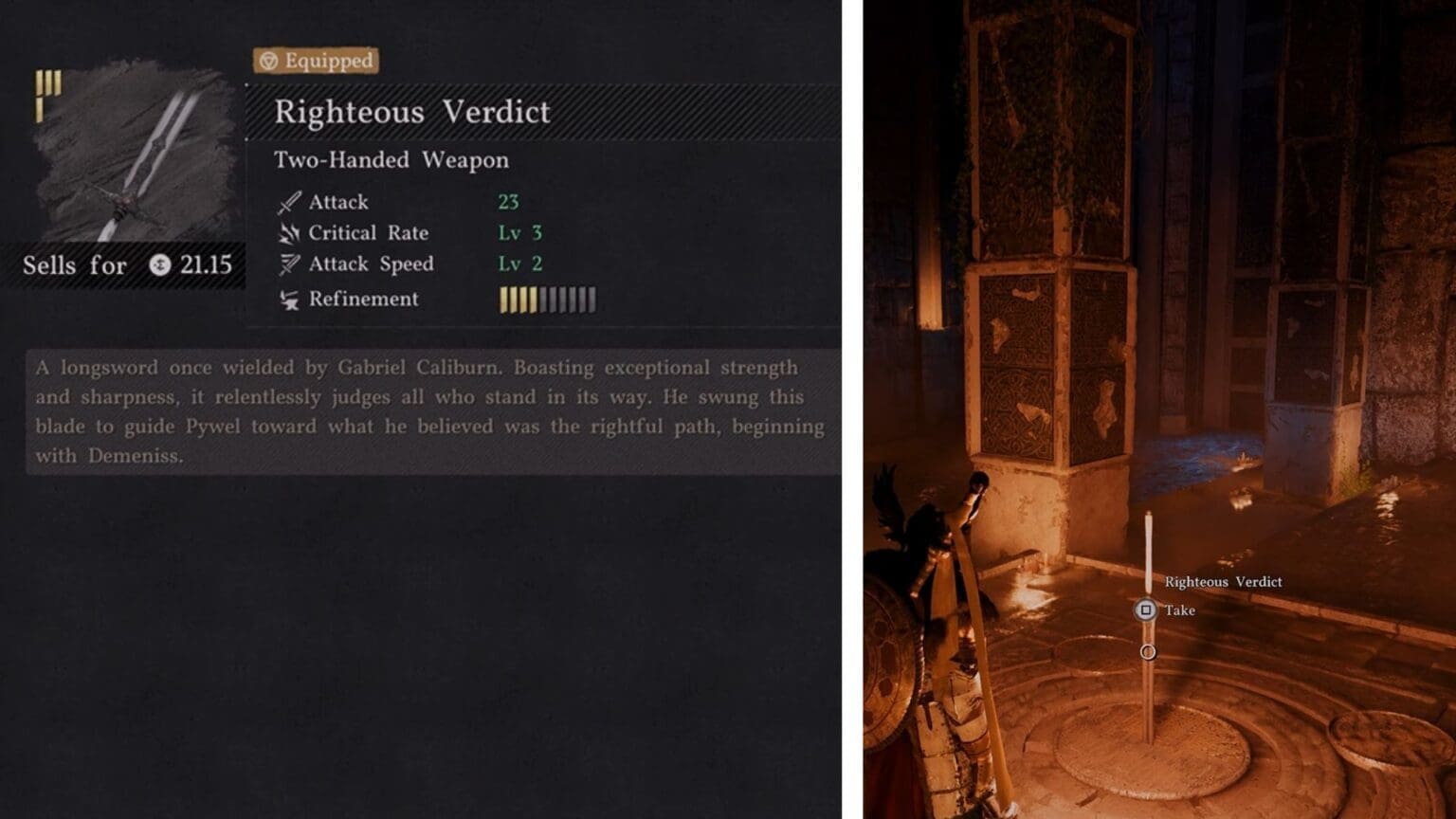 Crimson Desert – Righteous Verdict Weapon Location