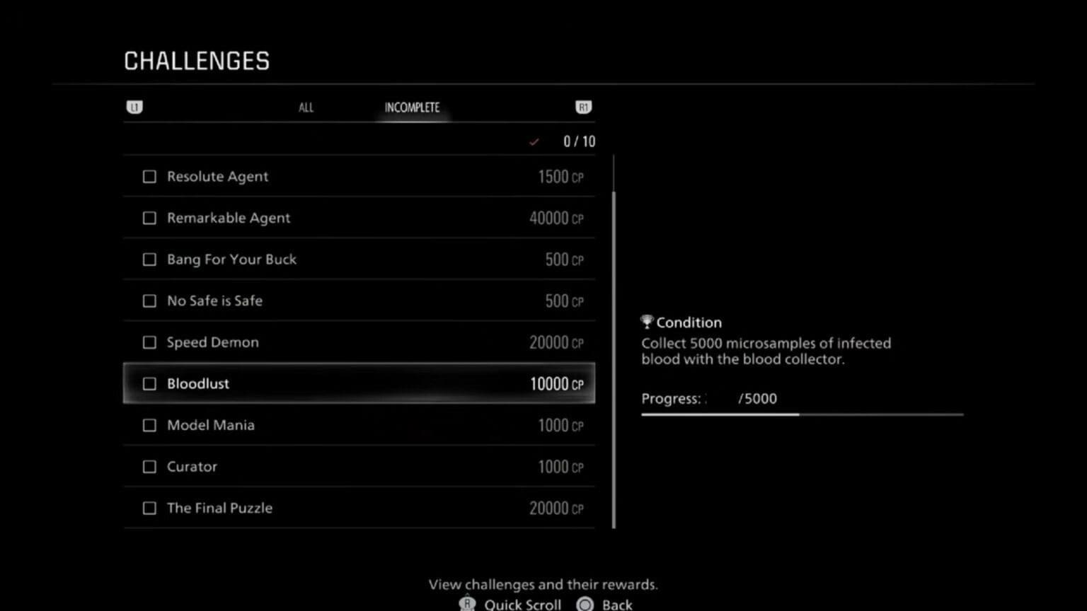 RE9 – How to Get the Bloodlust Trophy Bloodlust trophy RE9