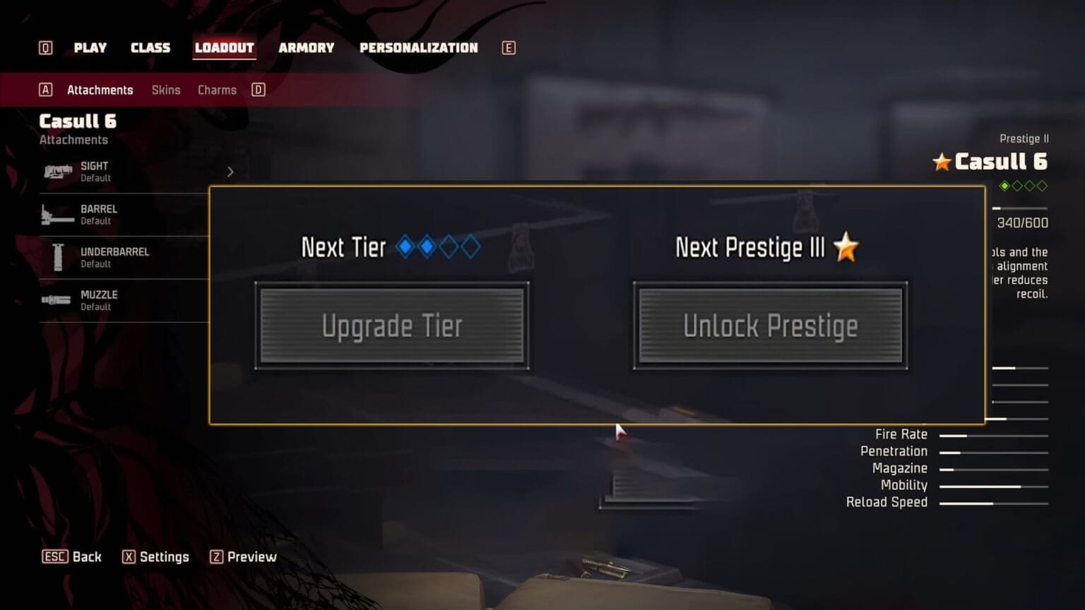 Toxic Commando – Weapon Prestige System Explained Toxic Commando - Weapon Prestige System MenU.png